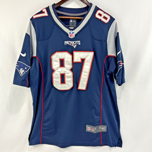 Nike On Field NFL New England Patriots Rob Gronkowski #87 Jersey Size Men Medium - Picture 1 of 7